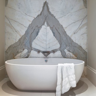 CP-Hart-bath , mirror image marble, free bath