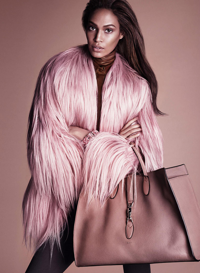 pink bag ,joan-smalls-gucci-fall-winter-2014-2015-1