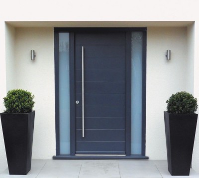 grey front doorc1000xContemporary-timber-front-door-Kloeber-Funkyfront